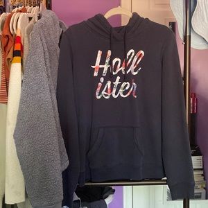 Medium Navy Blue Hollister Hoodie